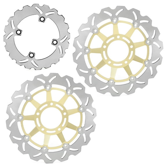 3PCs Front Rear Brake Discs Rotors For TRIUMPH Speed Triple 1050 05-07 2005 2006 2007
