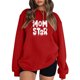 thumbnail image 2 of Gibobby Casual Sudadera para Mujer Sudaderas de Halloween para mujer lindas camisetas con gráficos de fantasma playera casual de manga larga(Rojo,XL), 2 of 4