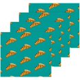thumbnail image 2 of Cartoon Pizza Washcloth 12x12in Set, 6 Pack Absorbent Cotton Towel Square Kitchen Dishes Towels, Soft Cleaning Face Hand Towel Fast Drying Wash cloth, 2 of 7