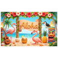 thumbnail image 7 of Colorful Design Tropical Banner Floral Decoration Hawaiian Theme Beach Background for Summer Party Luau Event Vacation Decoration, 7 of 7
