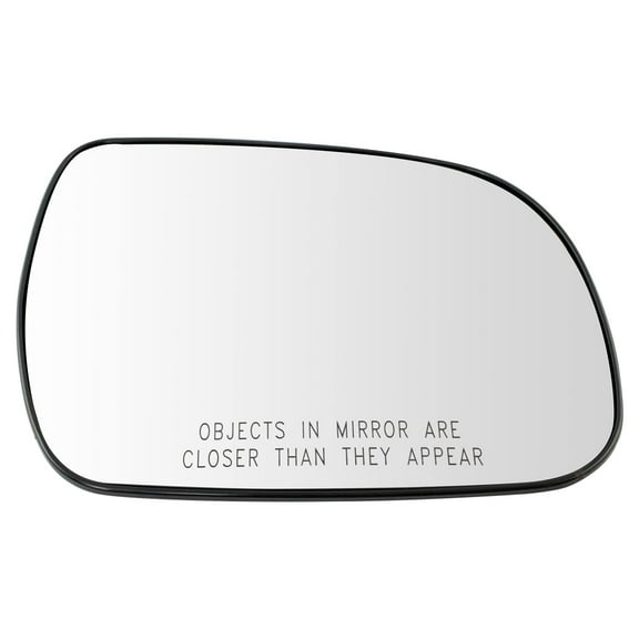 TRQ Exterior Side View Mirror Glass Passenger Side RH for Toyota Pickup Truck MGA08978