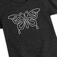 thumbnail image 3 of Instant Message - Butterfly Linear - Girls Toddler And Youth Short Sleeve Graphic T-Shirt, 3 of 6