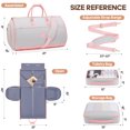 thumbnail image 6 of MIUSSE Convertible Garment Bag for Travel 2-in-1 Garment Duffle Bag 60L Carry On Garment Weekender Bag Hanging Suitcase Suit Travel Duffel, 6 of 7