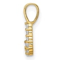 thumbnail image 2 of 14k 1/10 carat Lab Grown Diamond VS/SI+ G+ Complete Letter J Initial Pendant, 2 of 4
