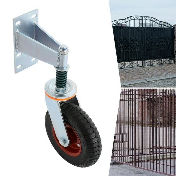Miumaeov 16.2*8in Gate Wheels 360° Swivel Rolling Gate Caster Heavy Duty Gate Caster Load 300kg