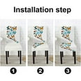 thumbnail image 4 of Monarch Butterfly Stretch Chair Covers for Dining Room Set of 4,Printed Stretchable Dining Chair Slipcover Washable Removable for Dining Room,Living Room,Hotel,Banquet,Party, 4 of 5