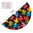 thumbnail image 3 of Rateoe Rainbow Colorful Maple Leaves Print Christmas Tree Skirt 30" for Xmas Holiday New Year Party Circle Tree Mat Ornaments Decoration, 3 of 7