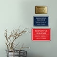 thumbnail image 2 of Signs ByLITA Classic Framed Respectful Behavior Expected at All Times Door or Wall Sign Durable ABS Plastic | Laser Engraved | Easy Installation | Courtroom Sign (Blue) - Medium, 2 of 9