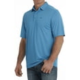 thumbnail image 2 of Cinch Men's Arenaflex Short Sleeve Polo Blue Medium  US, 2 of 4