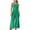 Green, variant on Summer Jumpsuit For Women Spaghetti Strap Halter High Waist Slimming Wide Leg Solid Color One Piece romper Jumpers (M, Green)
