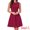 Dark Red, variant on DARING DIVA Women's Elegant Sleeveless A Line Work Dress XS Black