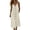 *White, variant on VBVC Women's Cotton-Linen Spaghetti Strap Midi Dress , Summer V-Neck Dresses For Women,Ladies' Button Front A-Line Dress with Pockets,Gray,S-2XL