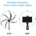 thumbnail image 4 of Phone Selfie Stick Tripod Retractable With Remote Control - Black, 4 of 5
