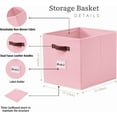 thumbnail image 3 of Storage Basket xx Baskets Storage Organization Bins with Labels (Kallax/ ), 3 of 9