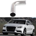 thumbnail image 1 of Tubo Turbo Intercooler / 3 "76 mm / 90 grados / Aluminio pulido / Kit de codo de manguera universal / Tubo de enfriamiento de tubo de entrada de aire Soledad Turbo del intercooler, 1 of 6