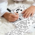 thumbnail image 5 of WOYY Kids Halloween DIY Coloring Pajama Sets Long Sleeve Top Pants Outfits, Sizes 2-10, 5 of 7