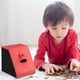 thumbnail image 4 of Banco de monedas eléctricas Caja de ahorro de dinero para batería para adultos Partido de adultos Favorece juguetes divertidos niños adolescentes COLECCIÓN HOGAR AZUL Noticed HA012225-03B, 4 of 7