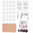thumbnail image 3 of Juego de 144 piezas de llaveros acrílicos en blanco, para llaveros de vinilo. Incluye piezas acrílicas en blanco al por mayor. Manualidades de vinilo DIY., 3 of 5