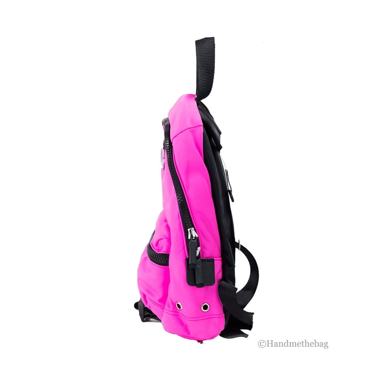 Marc Jacobs Neon Pink Mini Backpack with Black Accents Little Miss MIni Backpack Rainbow Pink – Light Plus Nine main image 3