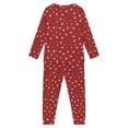 thumbnail image 2 of Renewold Xmas Trees Cats Heart Pj Set for Teens Christmas Theme PajamaAthletic Clothing for Jogger/Walking/Yoga Relaxed & Comfy Nightwear 2 Pieces Sleep PJ Size 5-6, 2 of 5