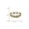 thumbnail image 2 of Gem & Harmony Mens 5mm Titanium Yellow Plated Comfort Fit Wedding Band Ring for Men, 2 of 5