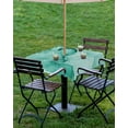 thumbnail image 4 of Hokiten Outdoor Tablecloths with Umbrella Hole & Zipper, Turquoise Marble 54x54 Inch Square Tablecloths, Nature Marble Stone Ripple Modern Art Waterproof Table Cloth, Patio/Pool/Picnic Table Covers, 4 of 7