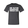 thumbnail image 2 of Wild Bobby One Nation Under God Inspirational/Christian Men Graphic Tee, Heather Black, X-Large, 2 of 5