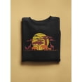 thumbnail image 2 of African Animals And Sunset Paint Sweatshirt Men -Image by Shutterstock, Male XX-Large, 2 of 4