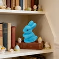 thumbnail image 6 of Easter Decorations Gift,3.03Inch Mini Pastel Flocked Easter Bunny Ornament,Foam Standing Rabbit Figurine for Spring Party Favors Home Office Table Decor & Wreath Flower Branch Accessory, 6 of 7