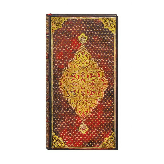 Golden Trefoil Slim Lined Hardcover Journal, 176pg, 85gsm by Paperblanks (Golden Trefoil), (Hardcover)