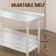 thumbnail image 4 of Yeshouse Mesa de acero inoxidable para preparación y trabajo con protector contra salpicaduras, mesa de cocina resistente con estante inferior ajustable y patas para restaurantes, hogares y hoteles, 4 of 6