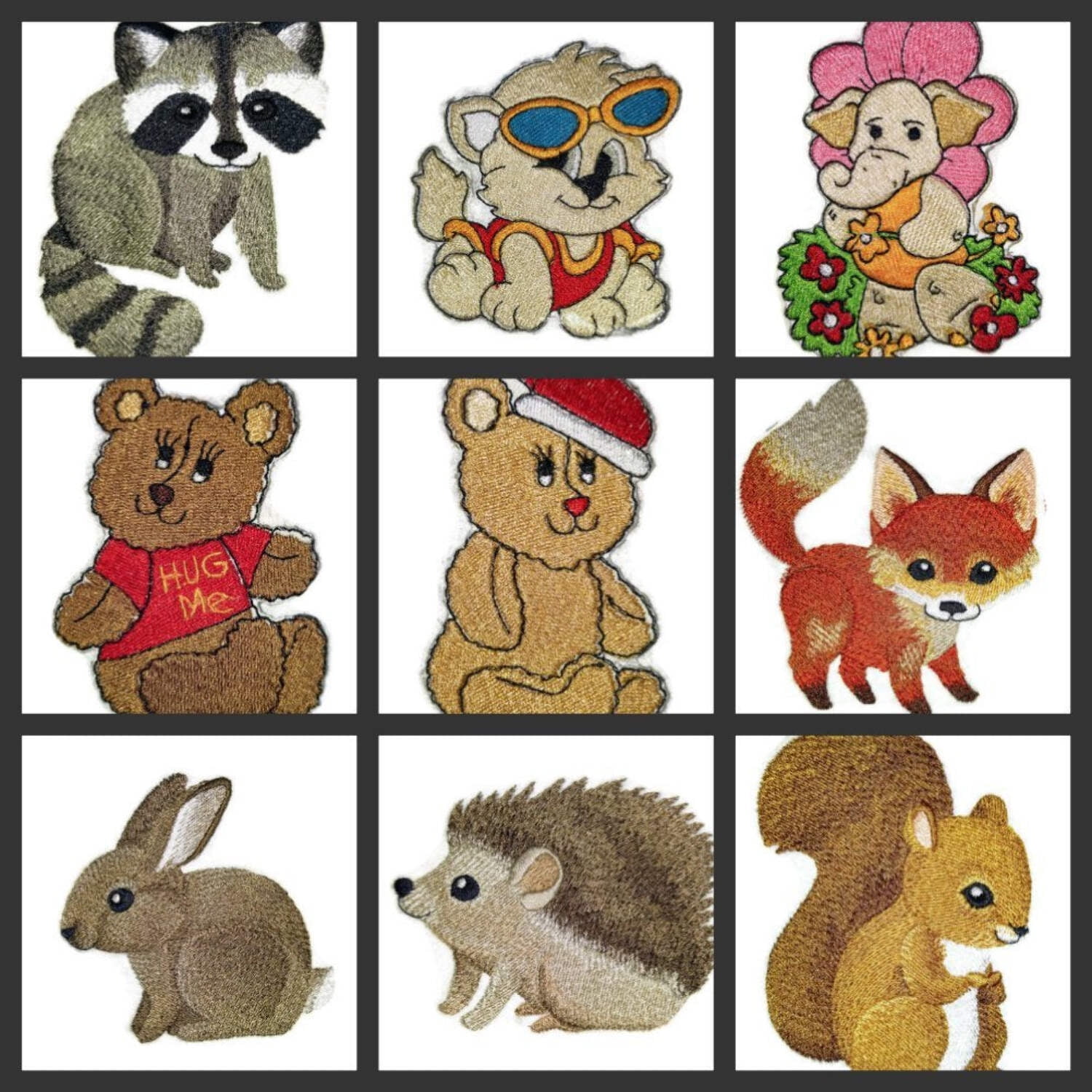 Baby Fox Embroidered Iron on/Sew Patch [4.62" X 4"]