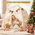 thumbnail image 6 of JoyStone Kids Play Tent with Mat, Star Lights & Flags, Foldable Dome Playhouse, Indoor Outdoor Play Tent for Boys & Girls, 54 x 41 x 47 in, 6 of 10