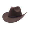thumbnail image 2 of Propiedades de fotos de moda para sombrero de vaquero para adultos cómodos big brim Café, 2 of 4