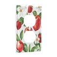 thumbnail image 2 of Yayeee Duplex Wall Plate 1-Gang 4.5"x2.7" Home Receptacle Light Switch Decorative Outlet Cover, Apple Pattern, 2 of 7