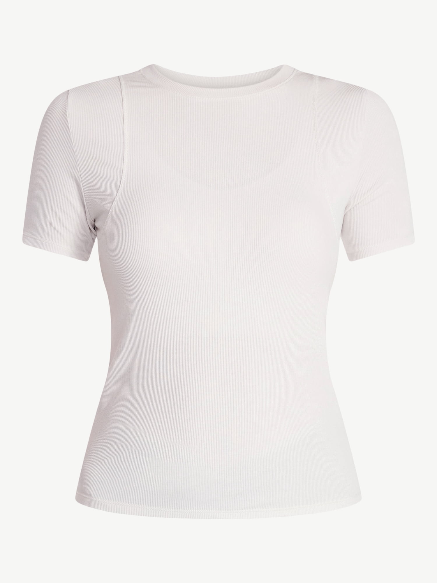 Avia Women's Ribbed T-Shirt with Short Sleeves, Sizes XS-XXXL