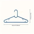 thumbnail image 3 of 10pcs Thickened plastic hanger extra hard adult clothes hanging clothing store clothes props, 3 of 4