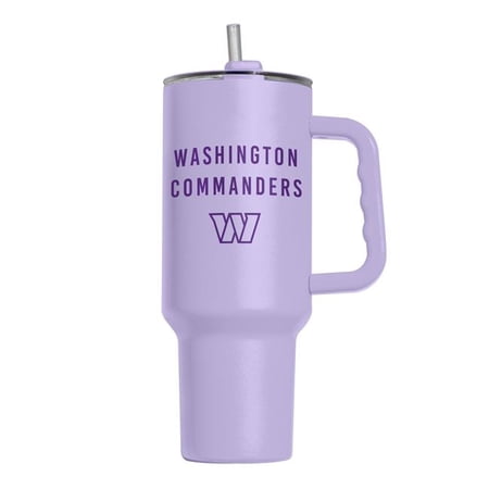 Logo Brands 632-S40PT-LVD-38 40 oz Washington Commanders Tonal Lavender Powder Coat Tumbler