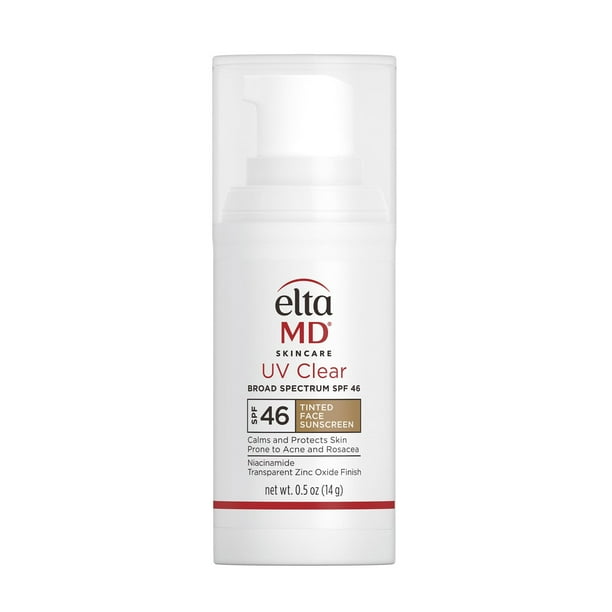 Protector solar EltaMD UV para rostro teñido transparente, SPF 46, 15 ml