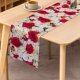 thumbnail image 2 of SUNOLIFE Floral Table Runner Flower Wedding Table Runner for Dining Birthday Anniversary Party Decoration 13 x 60 Inch, 2 of 4