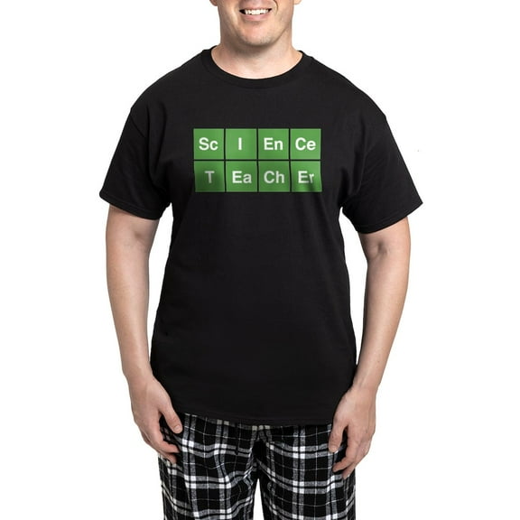 CafePress - Science Teacher Men's Dark Pajamas - Men's Dark Loose Fit Cotton Pajama Set