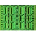 thumbnail image 1 of Ahgly Company Indoor Rectangle Oriental Green Industrial Area Rugs, 2' x 5', 1 of 4