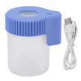 thumbnail image 1 of LED Magnifying Jar 8X Magnifying Viewing Jar Glass Shell Odor Proof Waterproof LED Storage Container for Tobacco Herbs Blue, 1 of 5