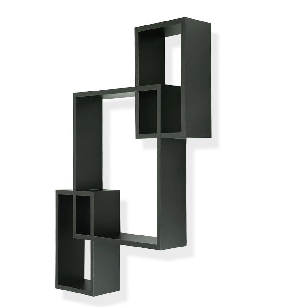 3 Cubes Intersecting Boxes Wall Shelf Home Deco Storage Wall Mount
