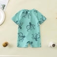 thumbnail image 3 of Hienoo Boys UPF 50+ Short Sleeve Rashguard One-Piece Swimsuit Bathing Suit, Sizes 0-3T, 3 of 7
