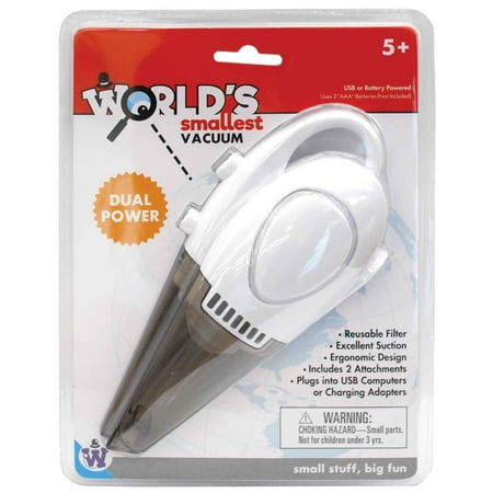 UPC: 0035594041016 | Worlds Smallest Vacuum -by Westminster (Cordless) Dual Powered – Battery or USB