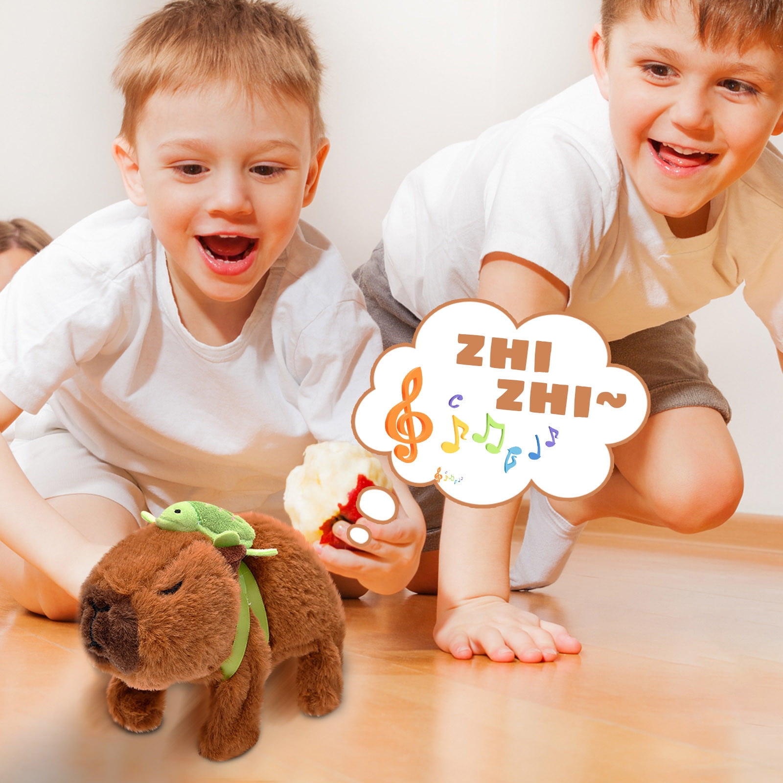 5Inch Cuddly Capybara Electric Plush Toy - Noise & Walking - Stuffed Animals Plush, Gifts for Teens Women & Fans