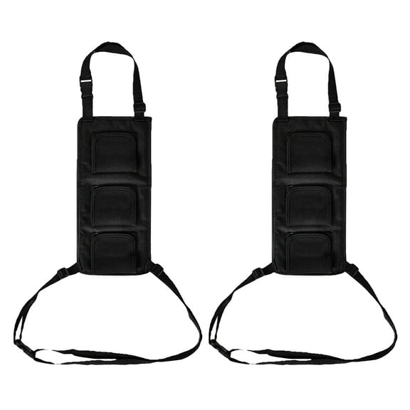 Raindrops  2 Pcs Car Fishing Pole Organizer Surf Rod and Reel Carrier Black