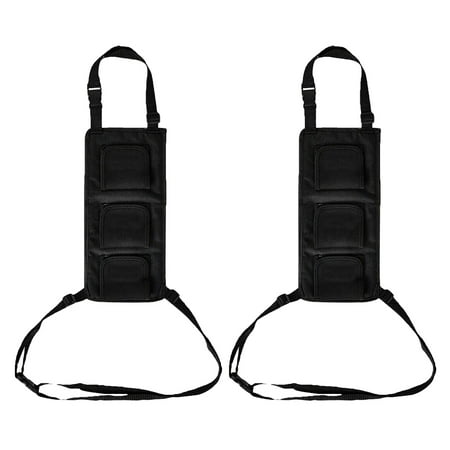 Raindrops 2 Pcs Car Fishing Pole Organizer Surf Rod and Reel Carrier Black