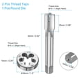 thumbnail image 2 of Unique Bargains 3 Pieces Metric Tap and Die Set M15 x 1 Thread Tap & Round Die Threading Repair Tools, 2 of 6